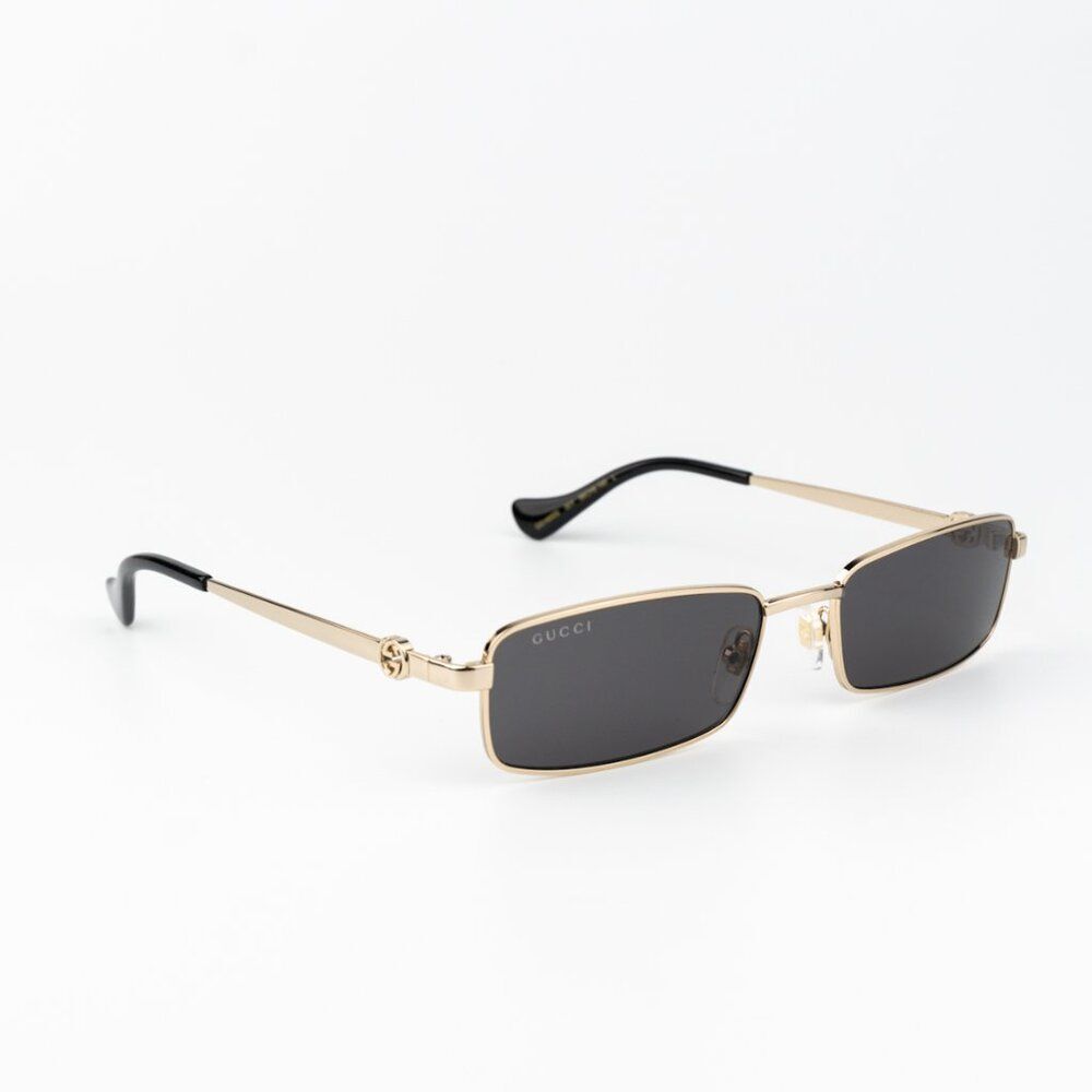 Gucci Women Sunglasses Gold Grey Rectangle GG1600S 001 BRAND NEW - Picture 10 of 12